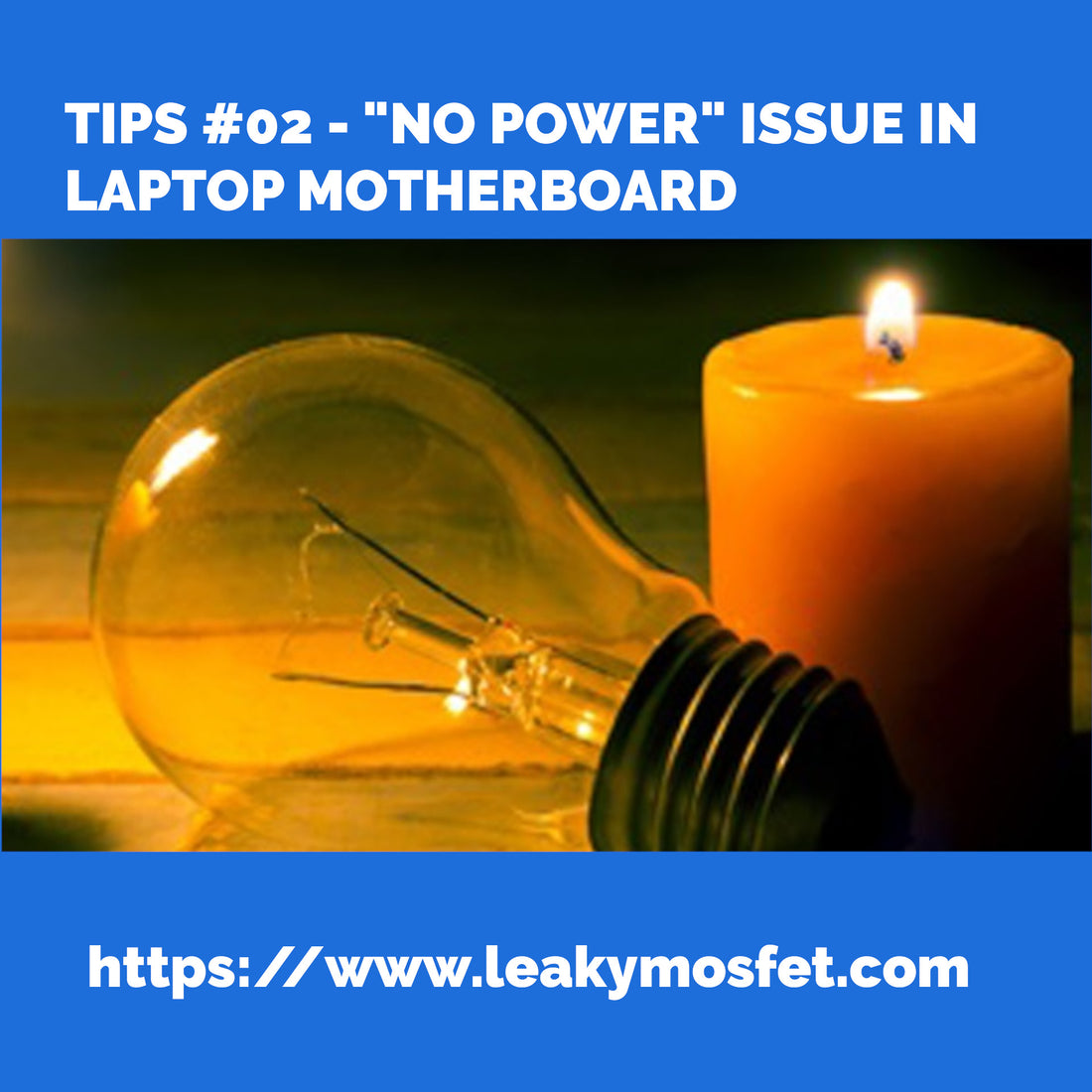 Quick-guide for troubleshooting "No Power" issue in Laptop Motherboard