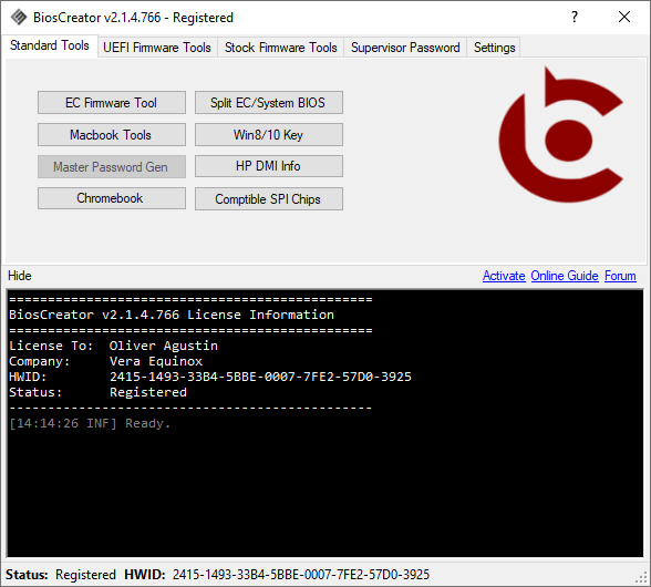 BiosCreator  USB Edition + CH341 SPI Programmer Bundle (Philippines Only)