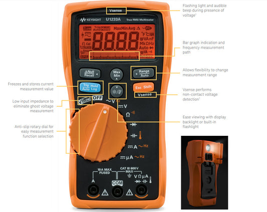 Keysight U1231A U1232A U1233A Digital Multimeter