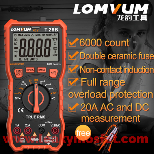 LOMVUM  T28B Digital Multimeter w/ 10MHz Frequency Counter